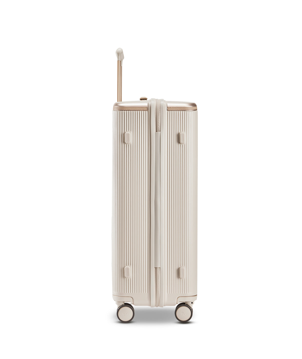 Echolac Dynasty VLX hardside suitcase in Almond White, Large size (75 cm), side view