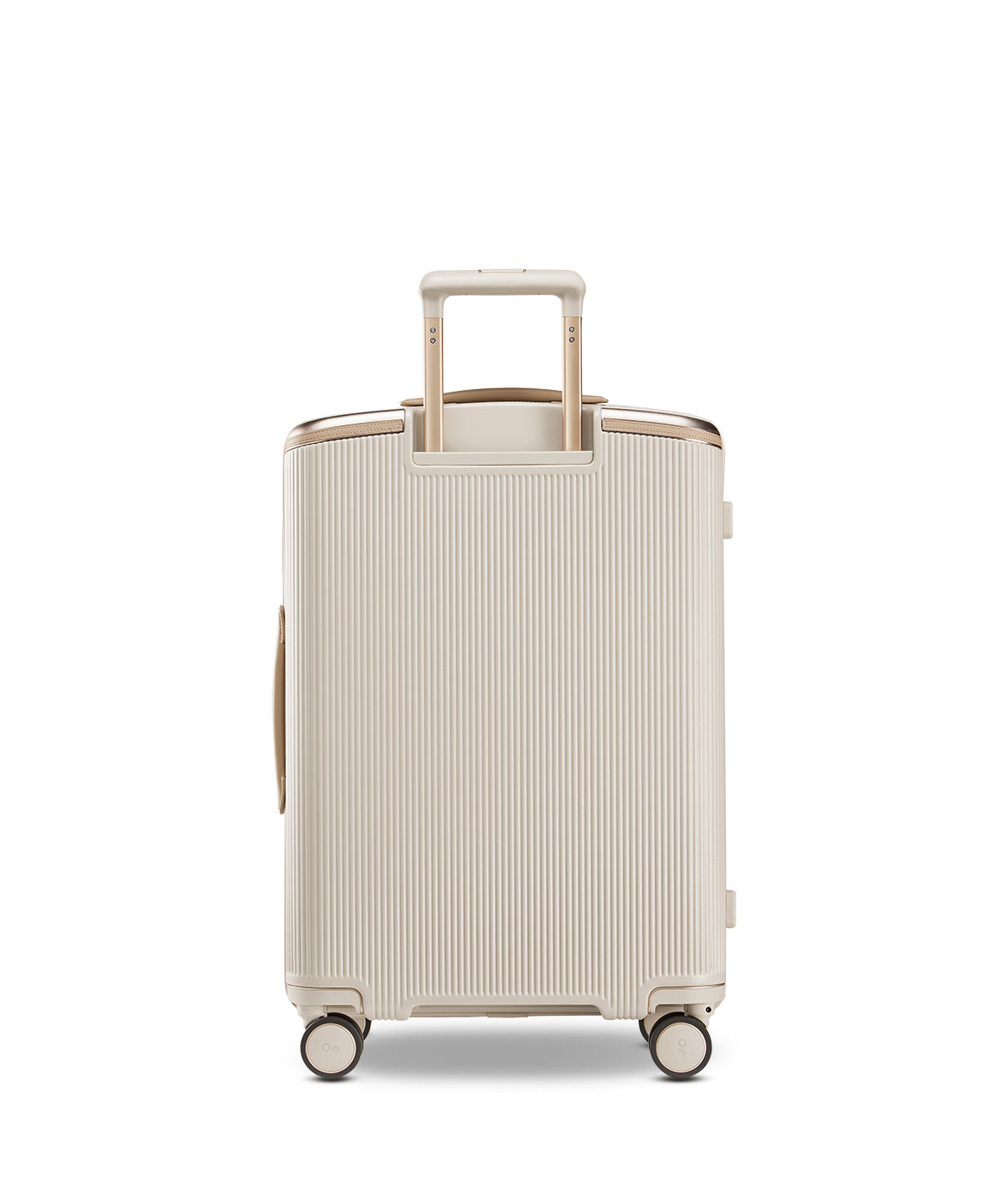Echolac Dynasty VLX hardside suitcase in Almond White, Medium size (64 cm), back view