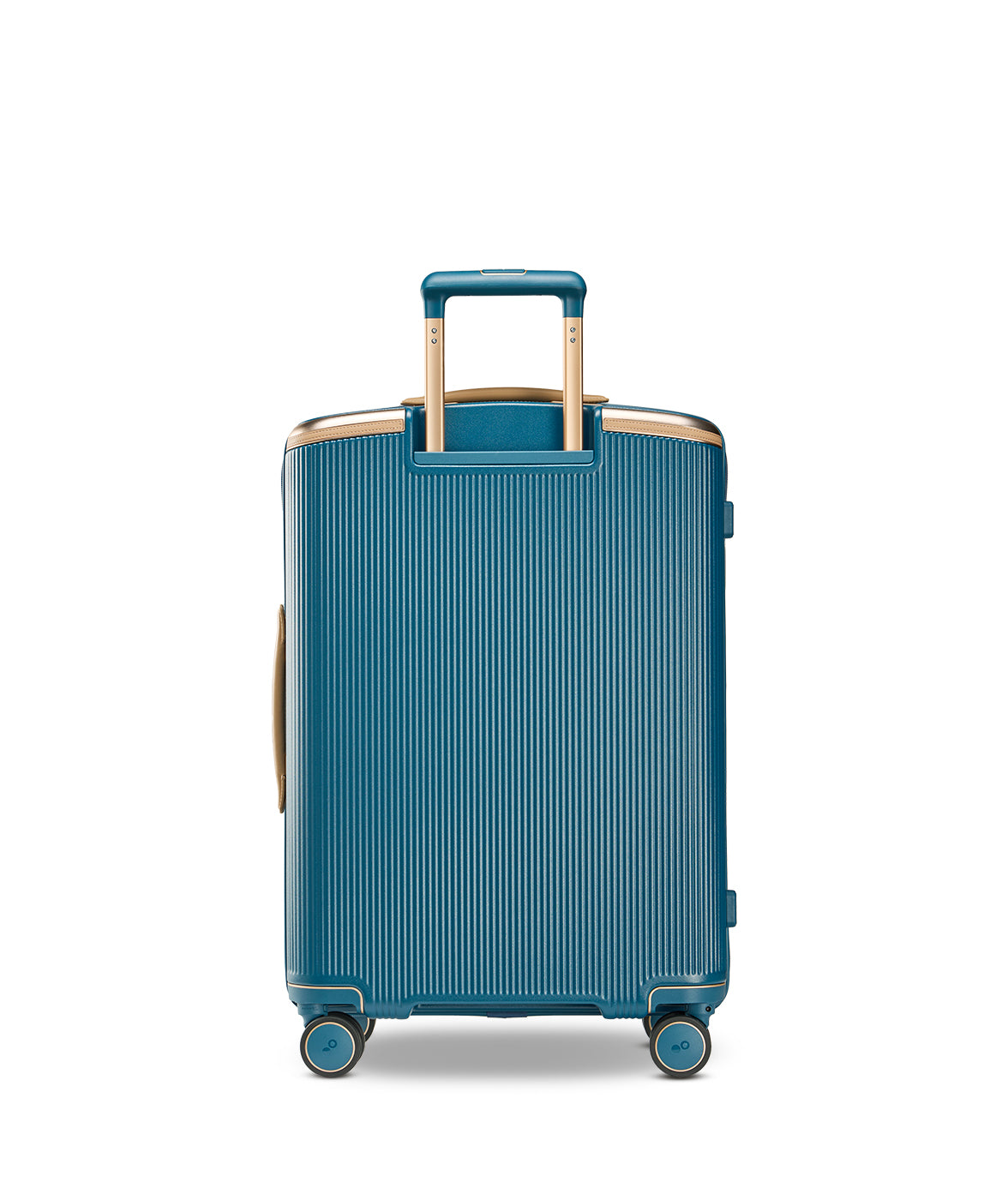 Echolac Dynasty VLX hardside suitcase in Ocean Indigo, Medium size (64 cm), back view