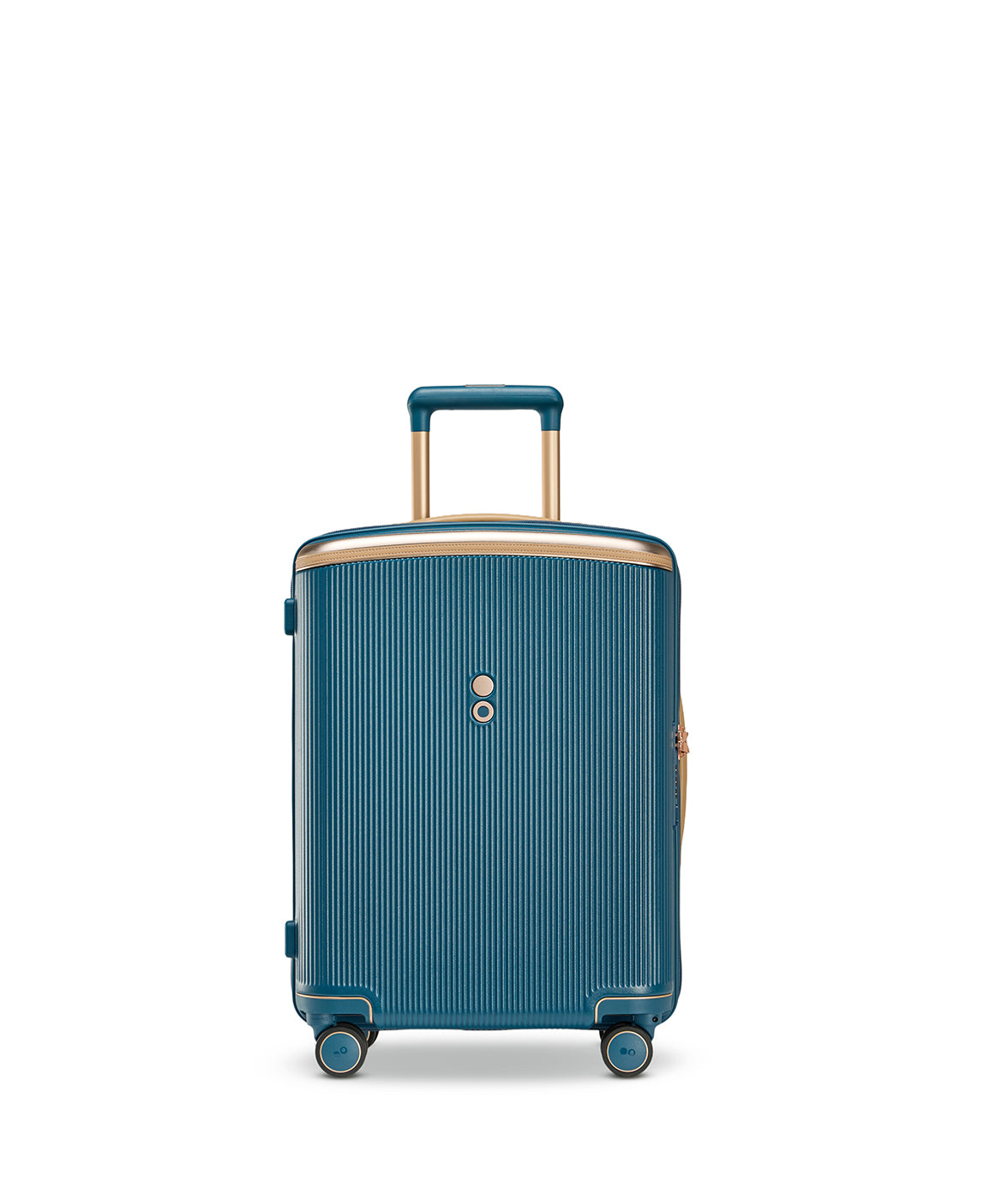 Echolac Dynasty VLX hardside suitcase in Ocean Indigo, Cabin size (55 cm), front view