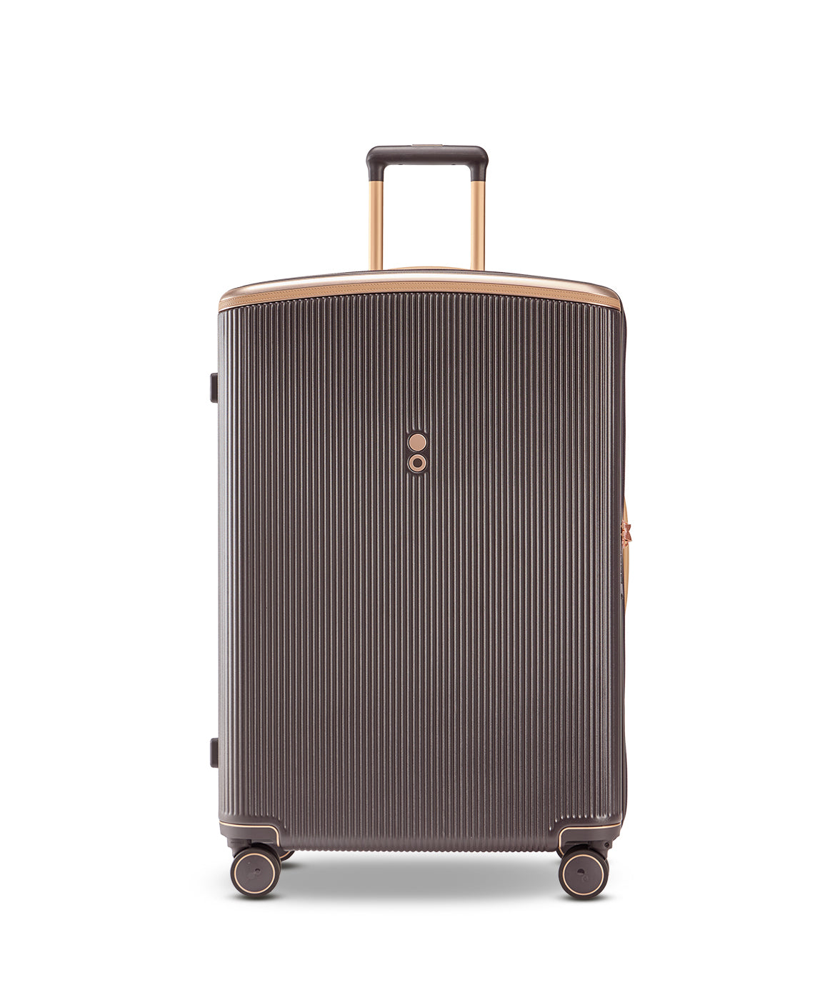 Echolac Dynasty VLX hardside suitcase in Dark Chocolate, Large size (75 cm), front view