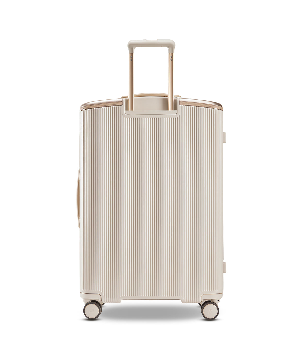 Echolac Dynasty VLX hardside suitcase in Almond White, Large size (75 cm), front view